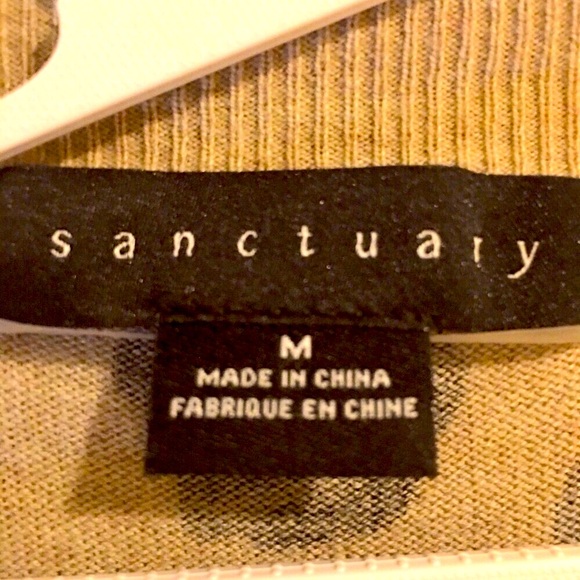 Sanctuary Barely Leopard Print V-Neck Cardigan / Medium - Picture 13 of 15